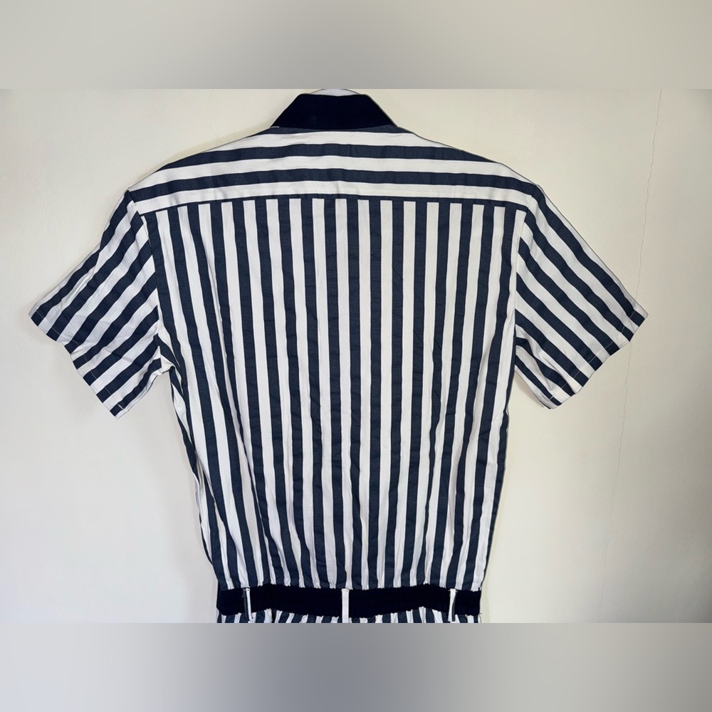 NWT Men’s RomperJack The Hampton Striped Navy and White Romper Size Small - Picture 7 of 12